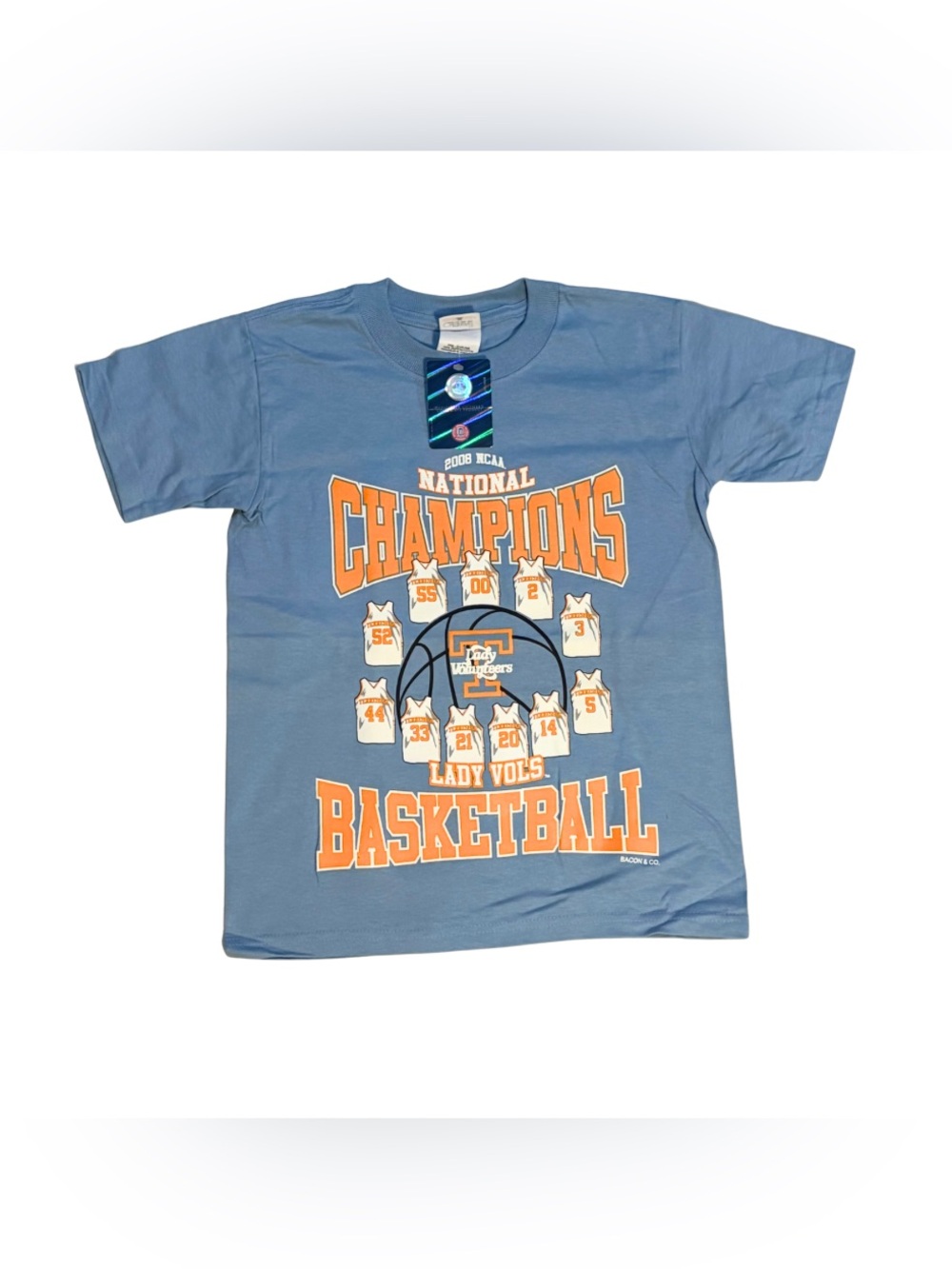 Tennessee Lady Vols 2008 NCAA National Champions Shirt Youth S NWT Pat Summitt